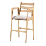 Holz-Barhocker mit Armlehnen - S323