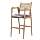 Barhocker mit geflochtenem Rücken - S318