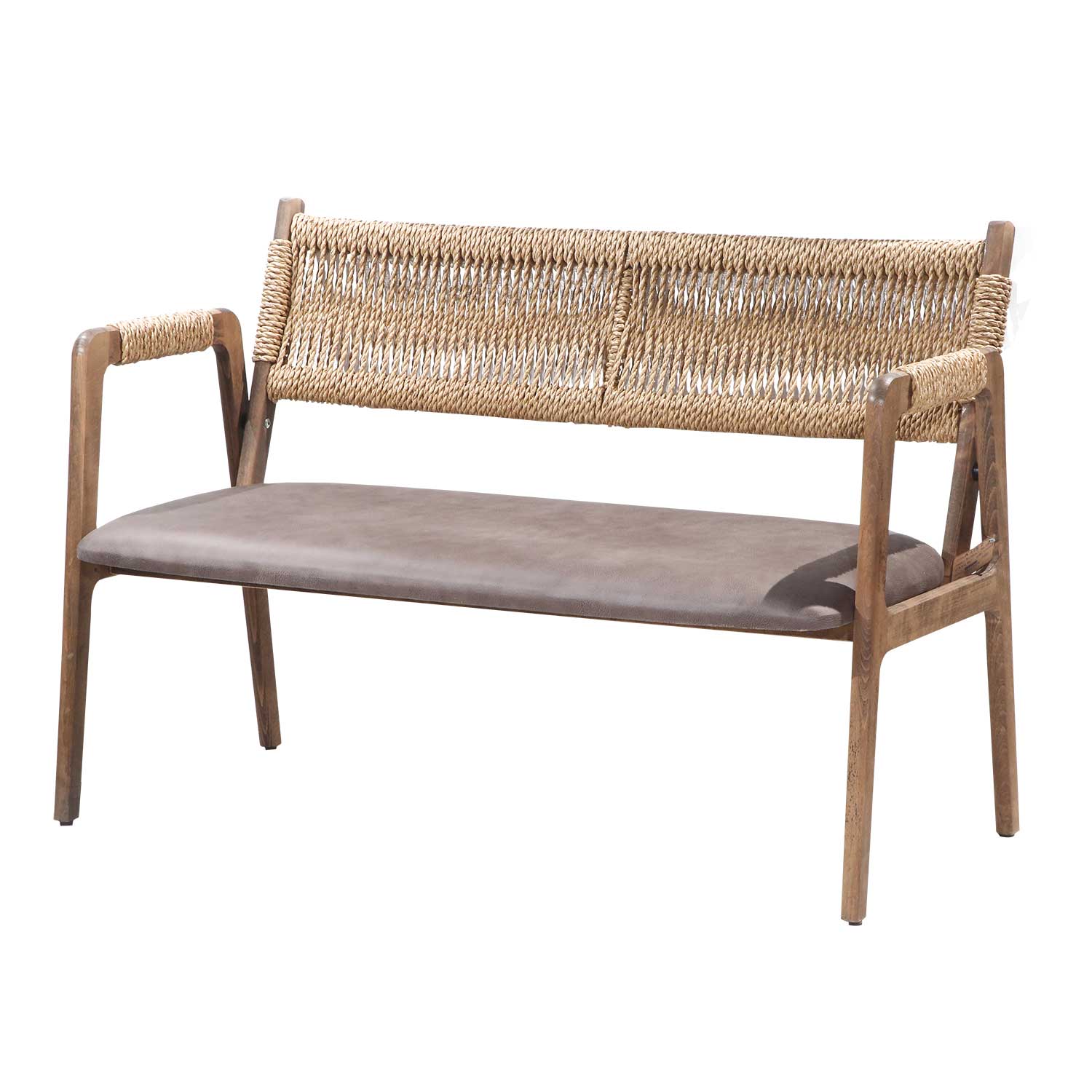 Geflochtenes Sofa aus Massivem Buchenholz - A319P