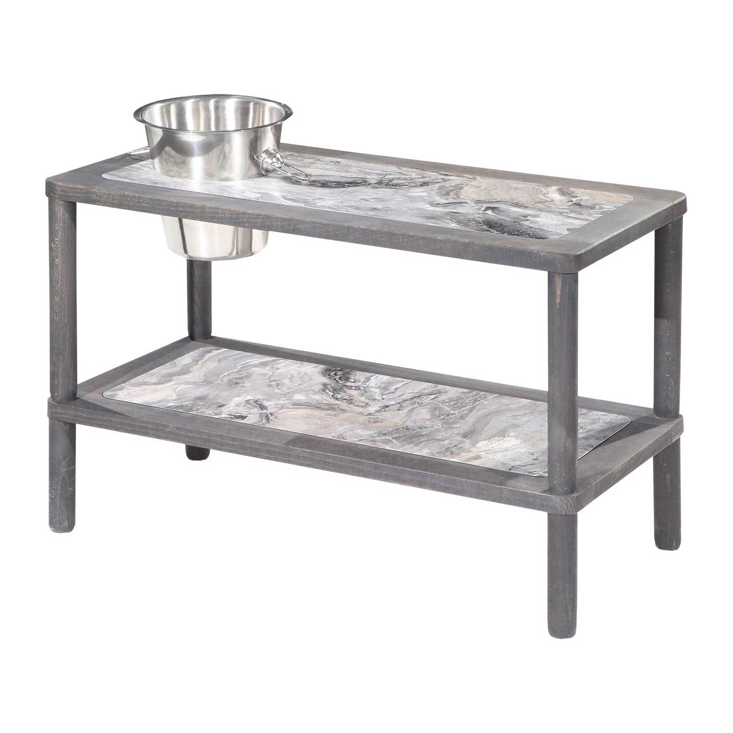 Niedriger Holztisch mit HPL, zweilagig - T118X-LGTH.55