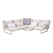 Aluminiumsofa mit Geflecht - AM39