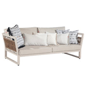 Aluminiumsofa mit Geflecht - AM39
