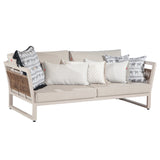 Aluminiumsofa mit Geflecht - AM39