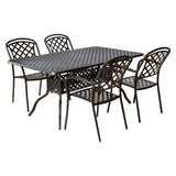 Aluminiumguss-Set SET204 — Tisch & 4 Sessel