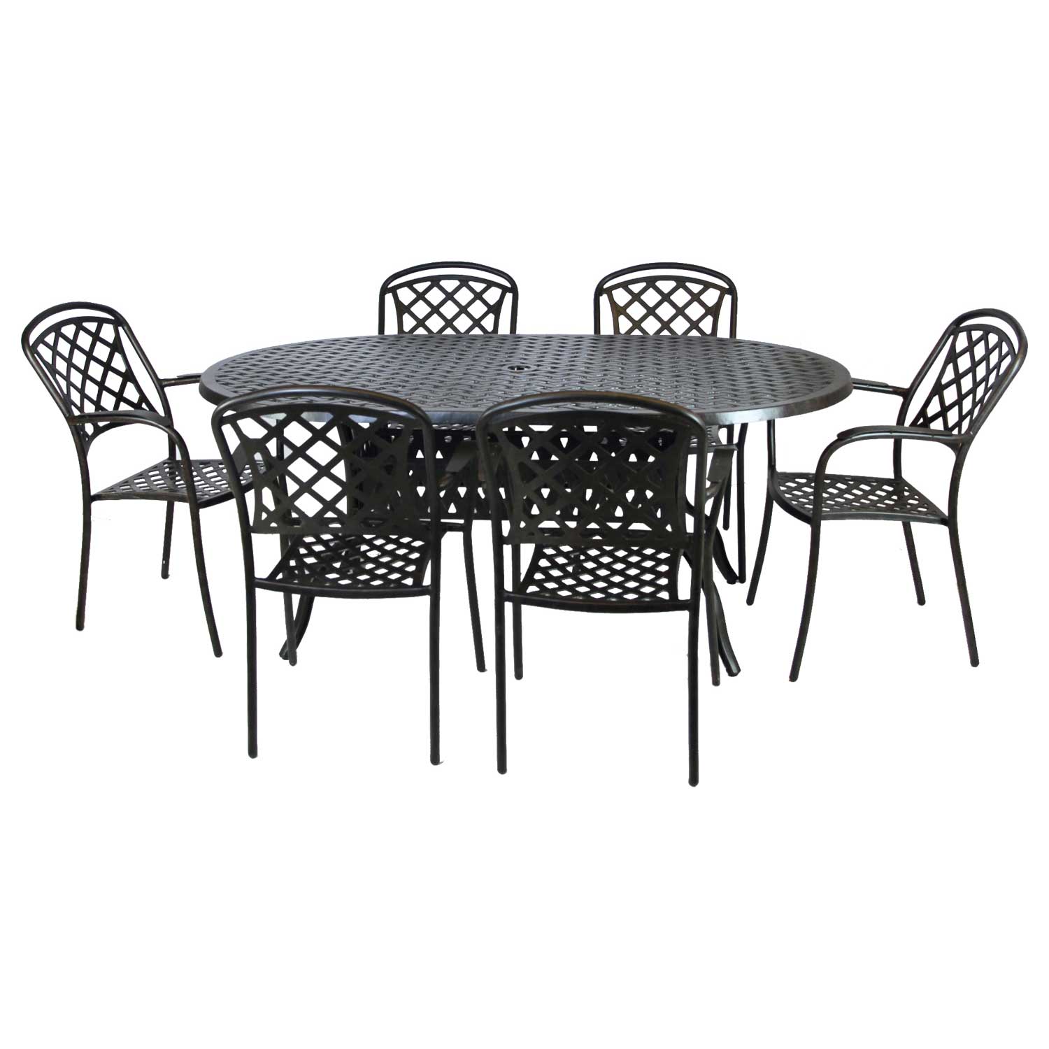 Outdoor-Sitzgarnitur aus Aluminiumguss - SET206