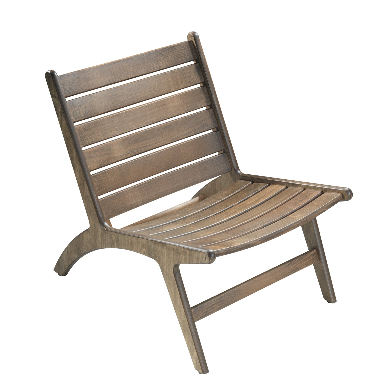 Holz-Loungesessel P309W – Massivbuche & Bootssperrholz