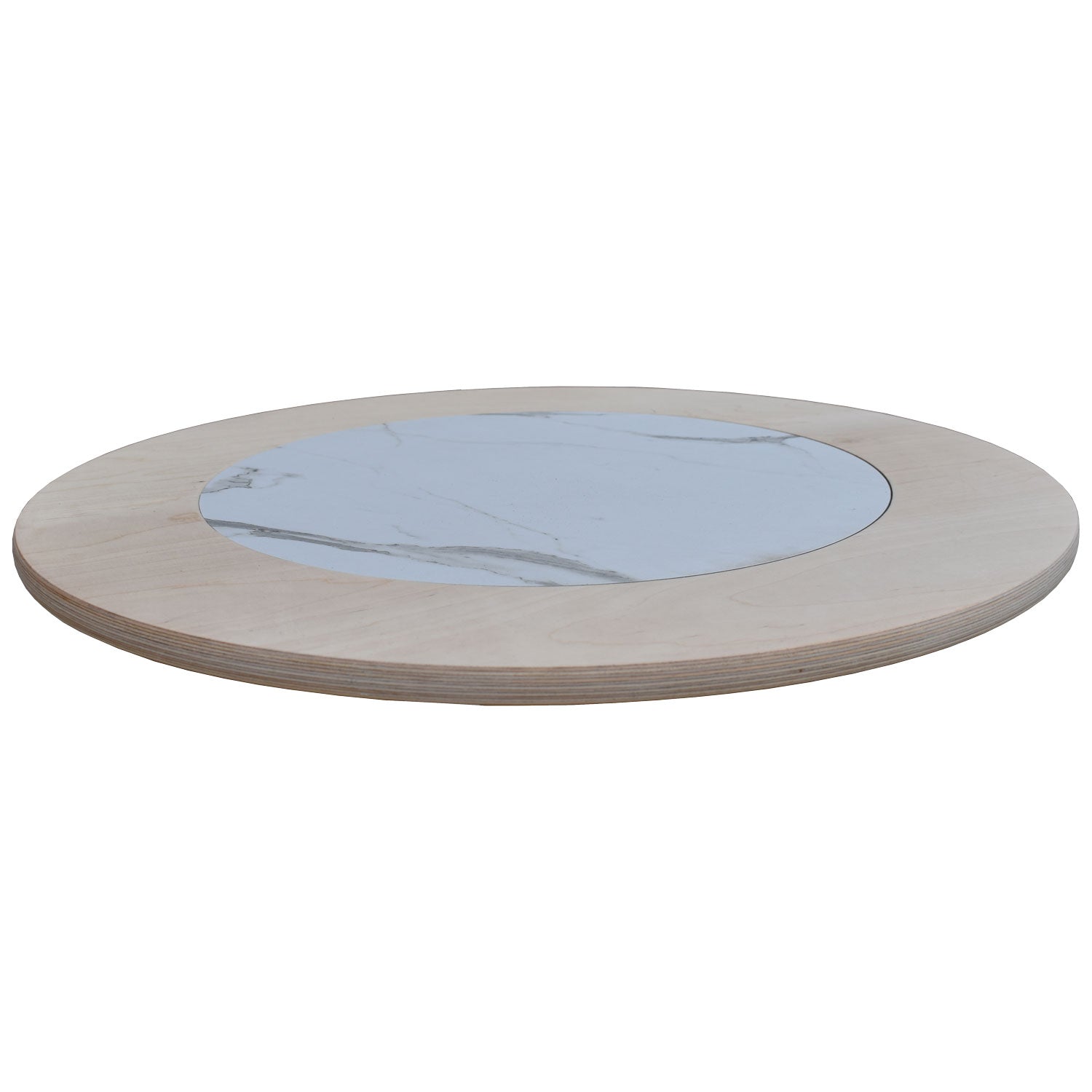 Compact-HPL-Tischplatte mit Seekiefer-Sperrholzrahmen 2cm