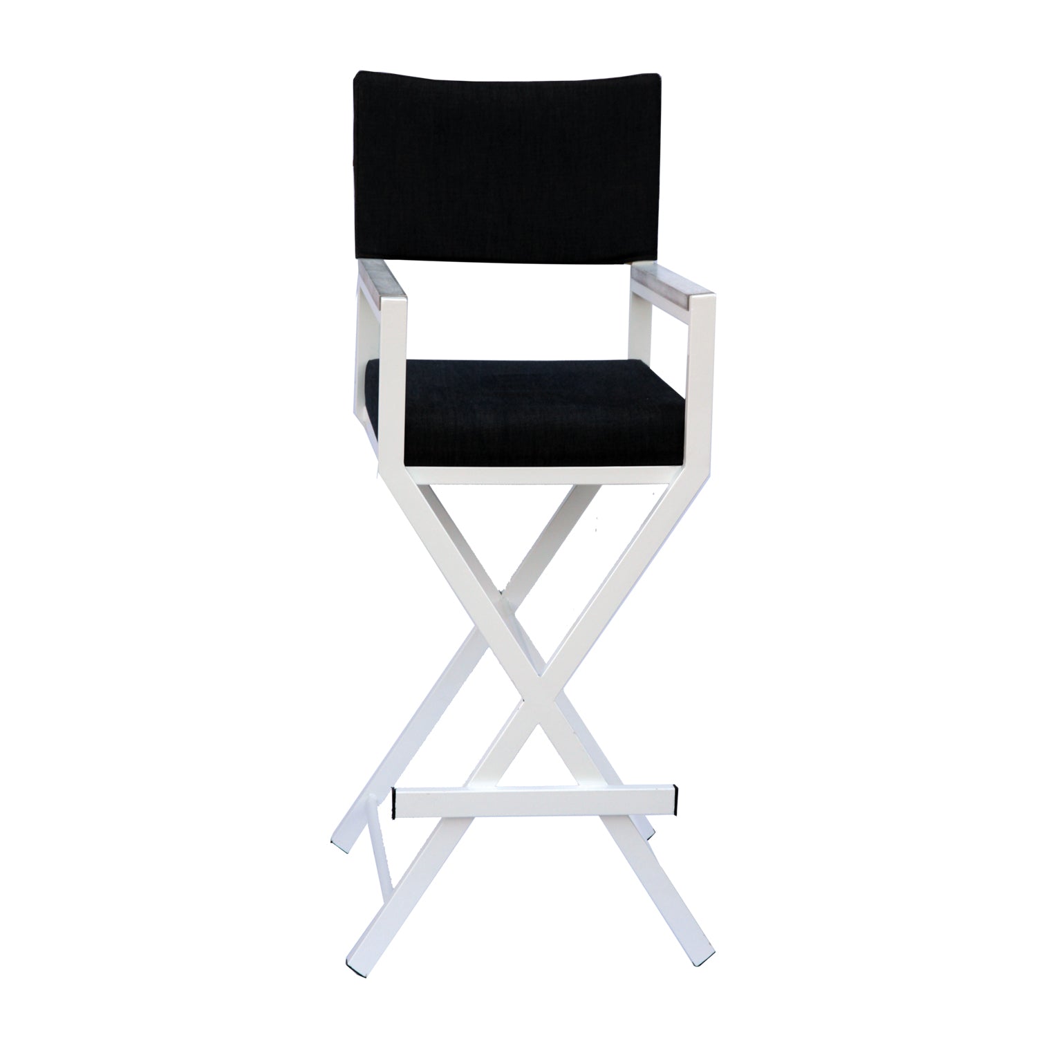 Barhocker aus Aluminium im Regiestuhl-Design - MS9ALU