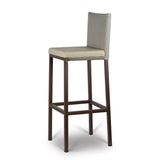 Metall-Barhocker mit gepolstertem Sitz und Rückenlehne - SM12ALU