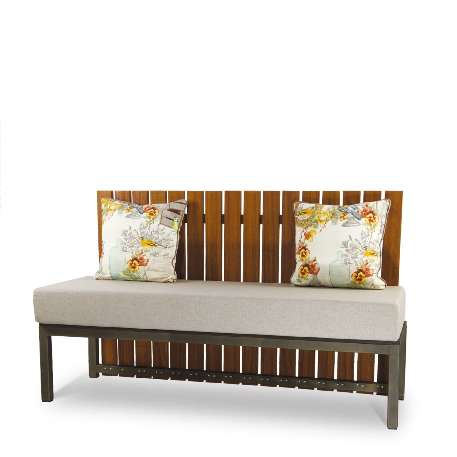 Sofa aus Aluminium & Massivholz - AM22ALU
