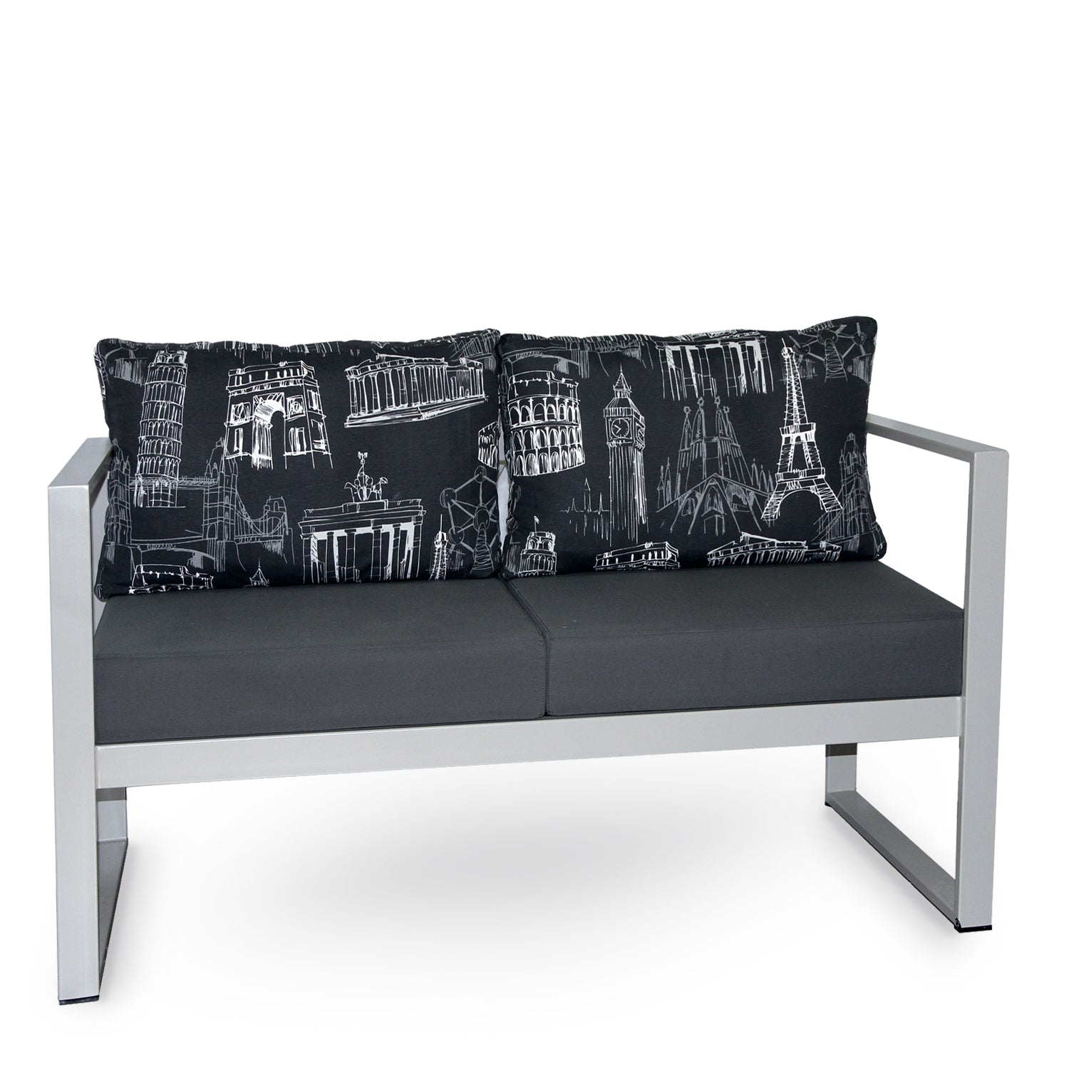 Aluminium-Zweisitzer-Sofa - AE13ALU