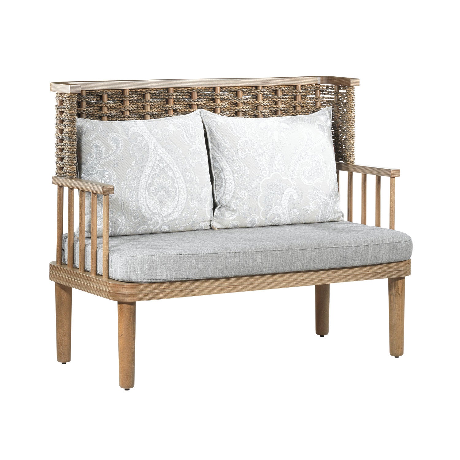 Zweisitzer-Sofa mit Geflochtenem Rücken - AE23MP