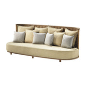 Geflochtenes Sofa AE24P — Massivholz & Handgewebte Kordel