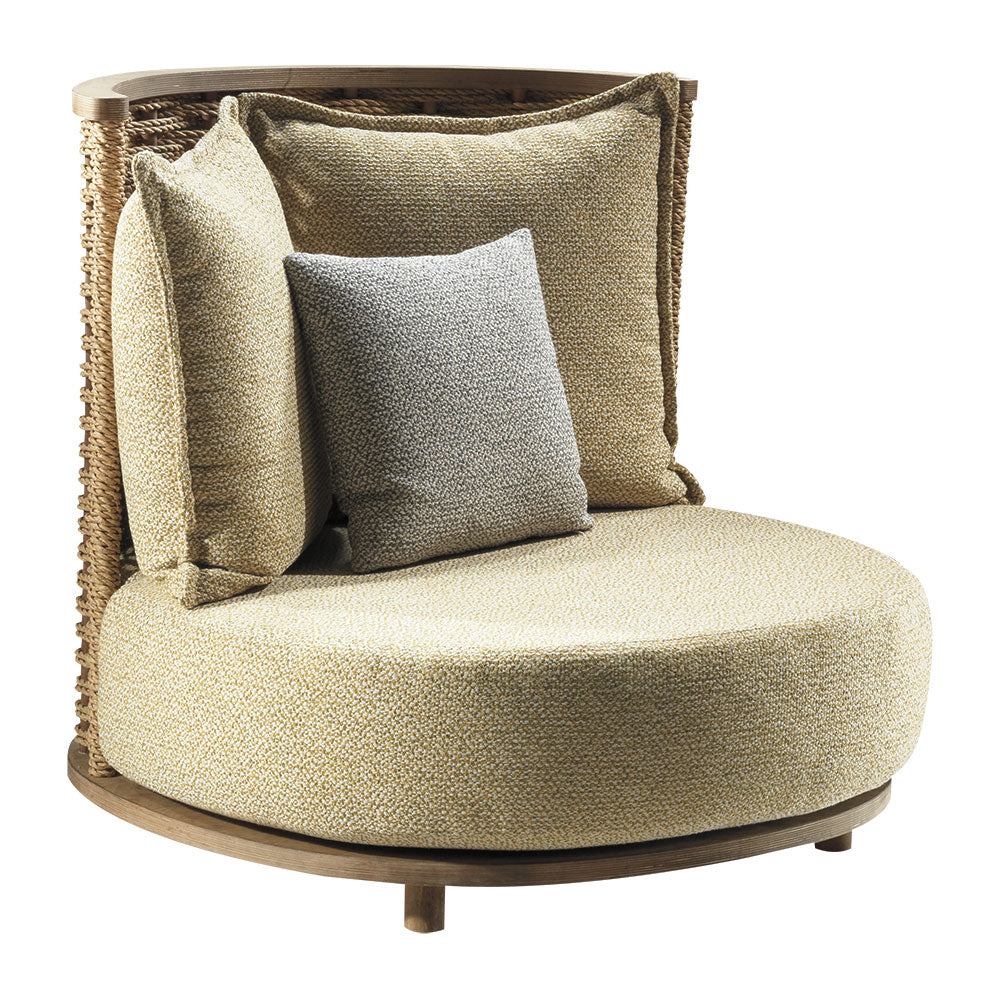 Einzel-Sofa mit handgeflochtenem Kordel — PE24P