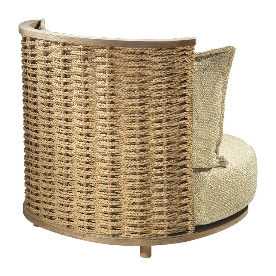 Einzel-Sofa mit handgeflochtenem Kordel — PE24P
