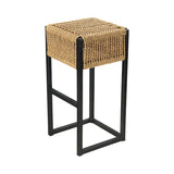Metall-Barhocker mit Kordel-Geflecht - S145P