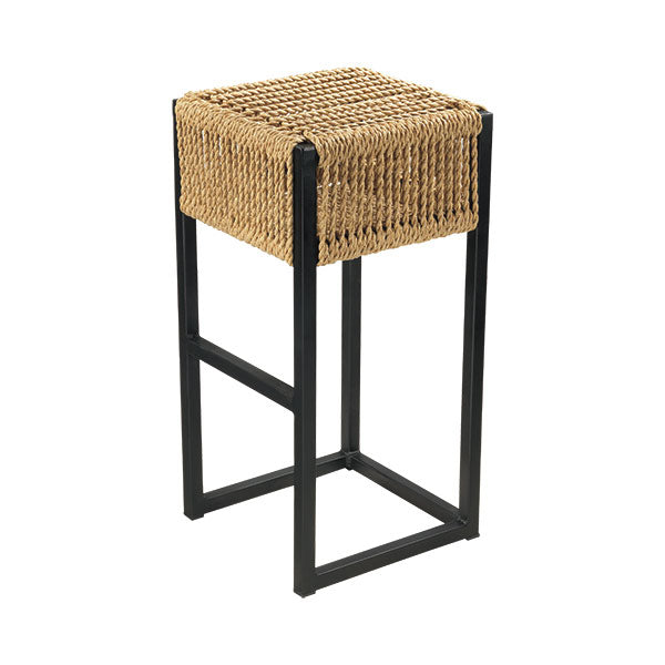 Metall-Barhocker mit Kordel-Geflecht - S145P
