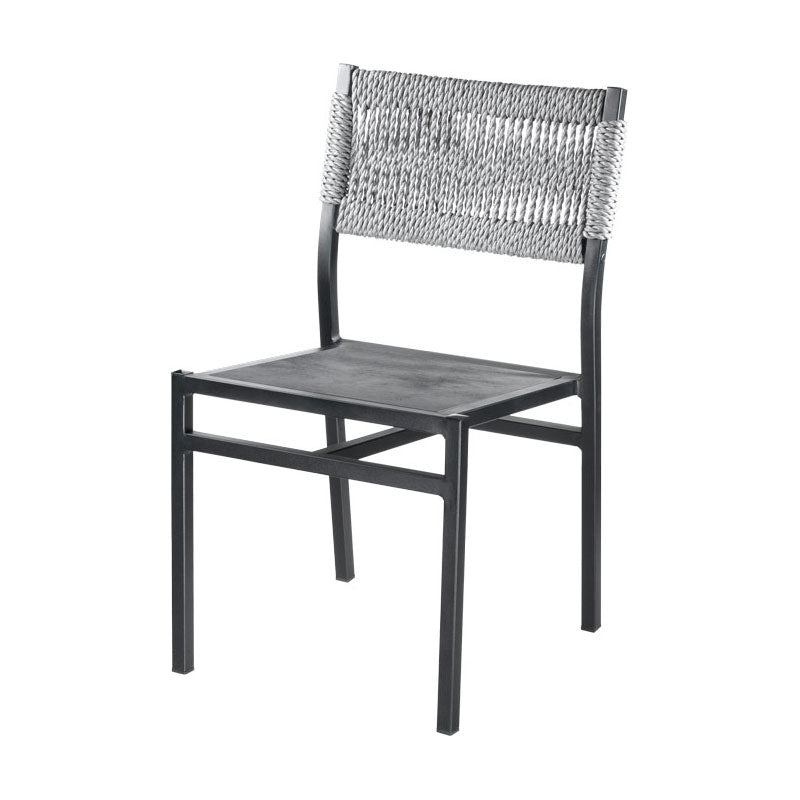 Aluminiumstuhl mit geflochtenem Rücken - K645CP