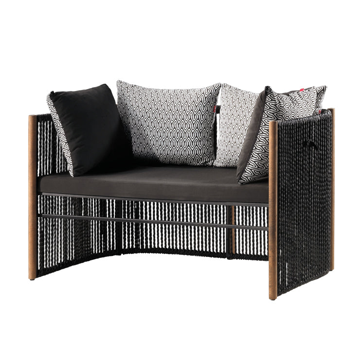 Handgeflochtenes Metall-Zweisitzer-Sofa - AE131