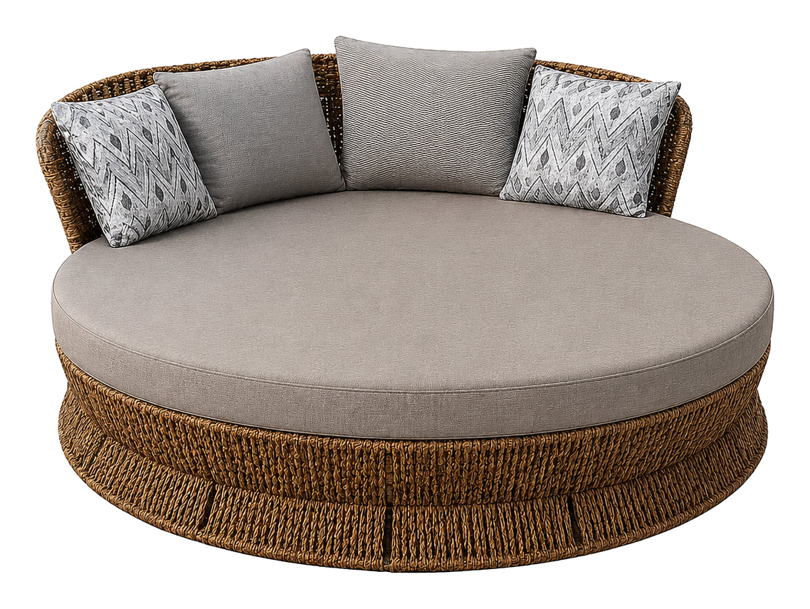 Runde Sonnenliege Rattan-Stil – XA40