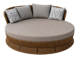 Runde Sonnenliege Rattan-Stil – XA40