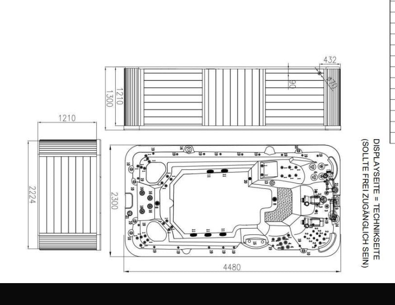 Swim Spa Verona II 445x230x131cm