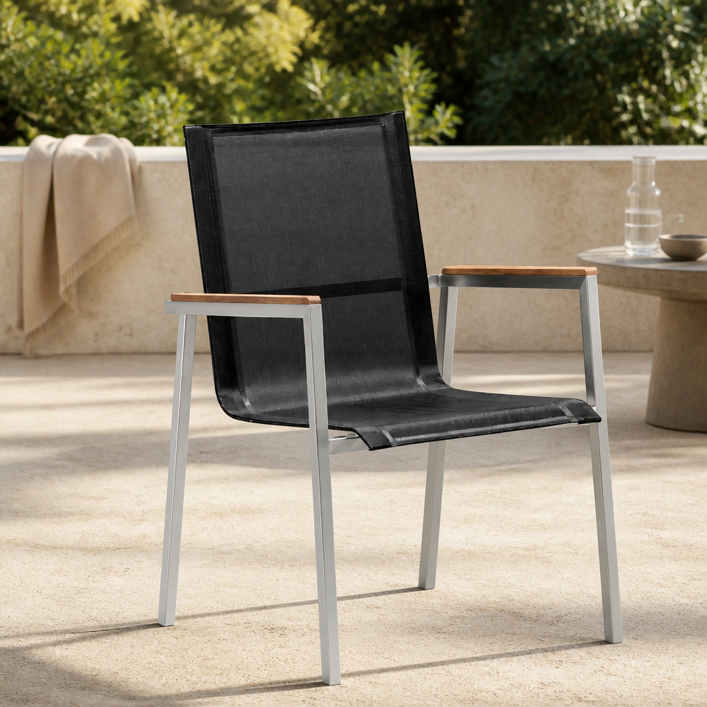 Gartenstuhl Professionell 2 — Schwarz