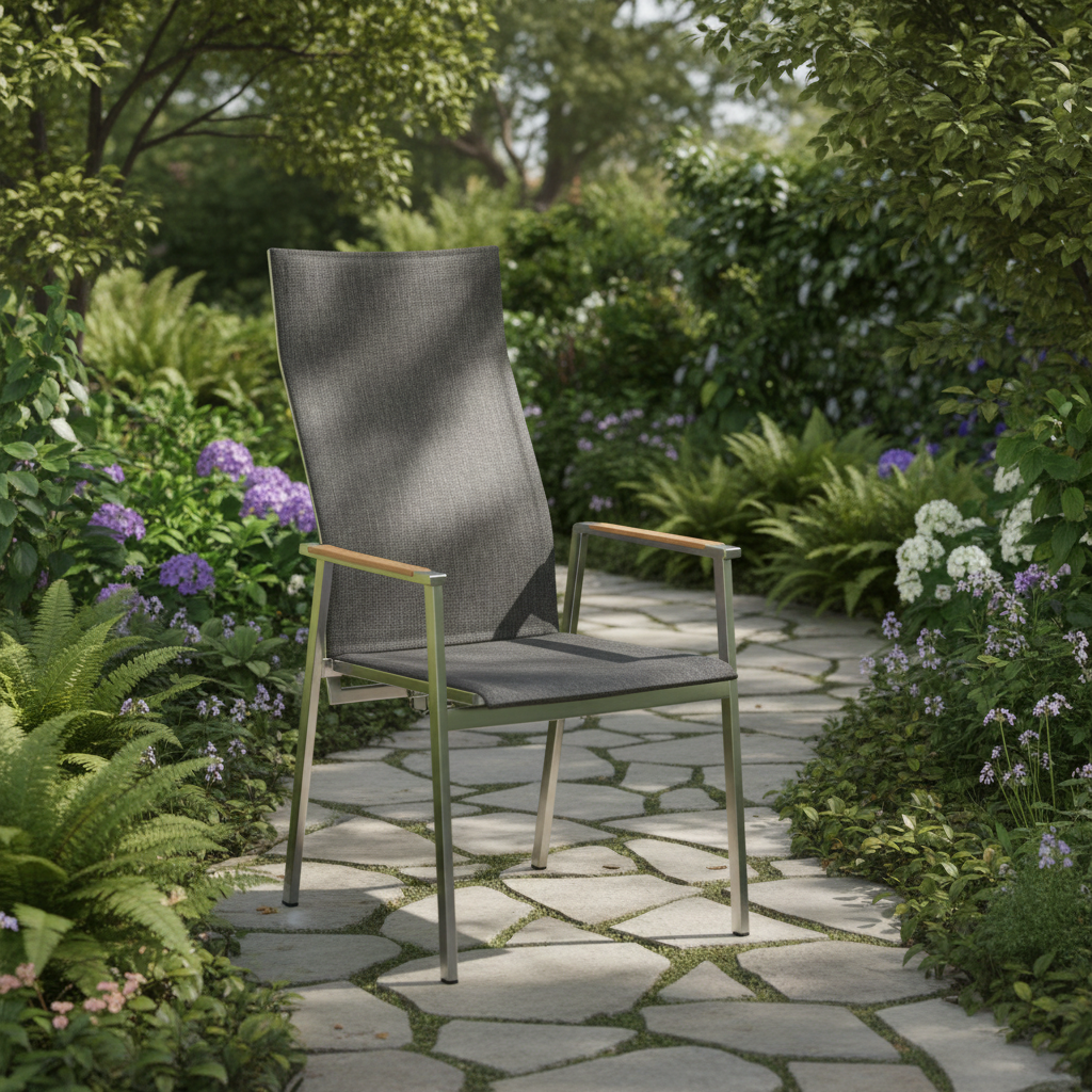 Gartenstuhl — Hochlehner Elegance Edition mit einstellbarer Rückenlehne