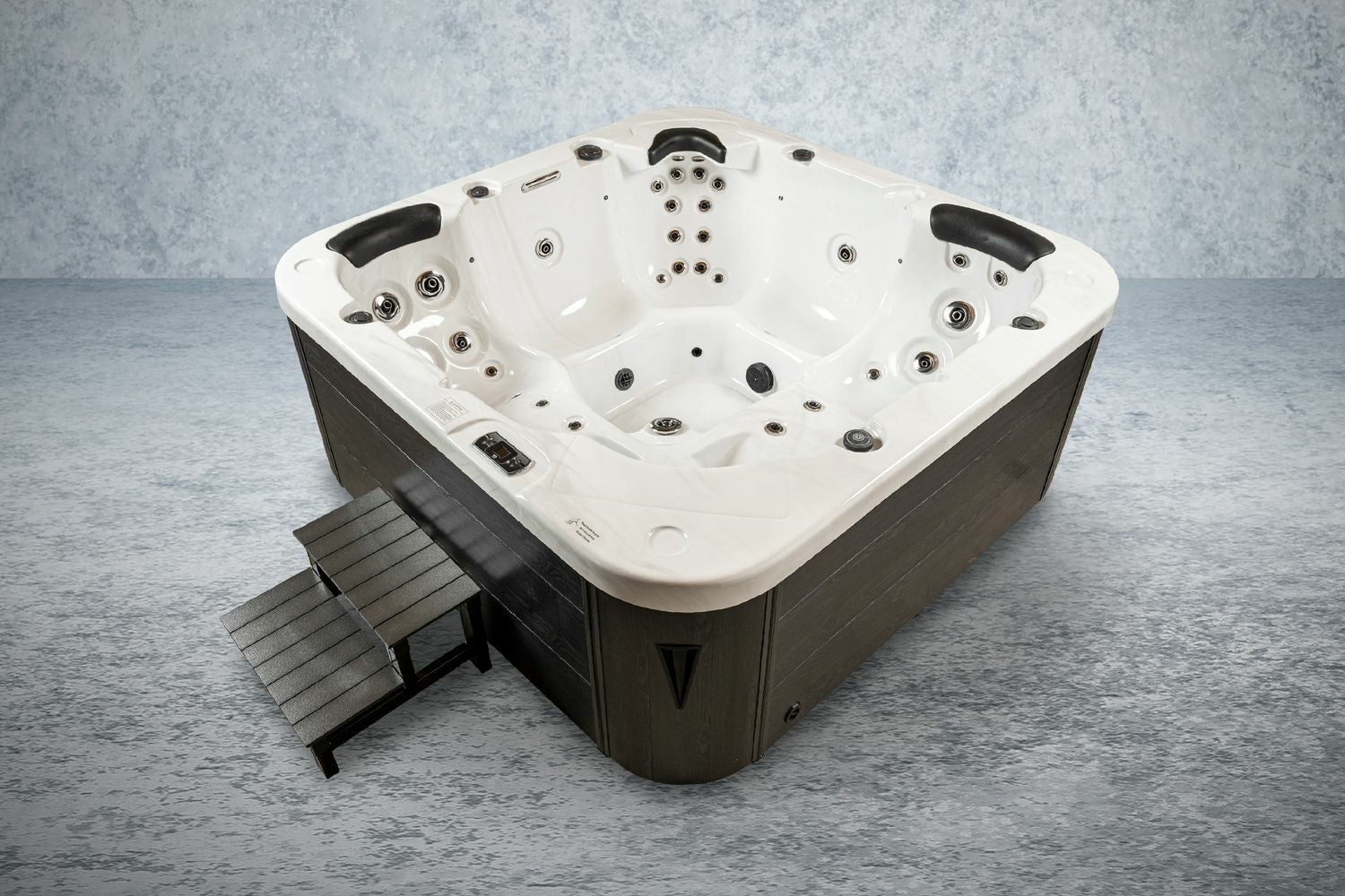 American Outdoor-Whirlpool Torina Silber grau 215 x 215 cm (ohne Chlor)