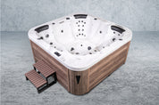 American Outdoor Whirlpool Neptun  Silber / Braun 215x215cm