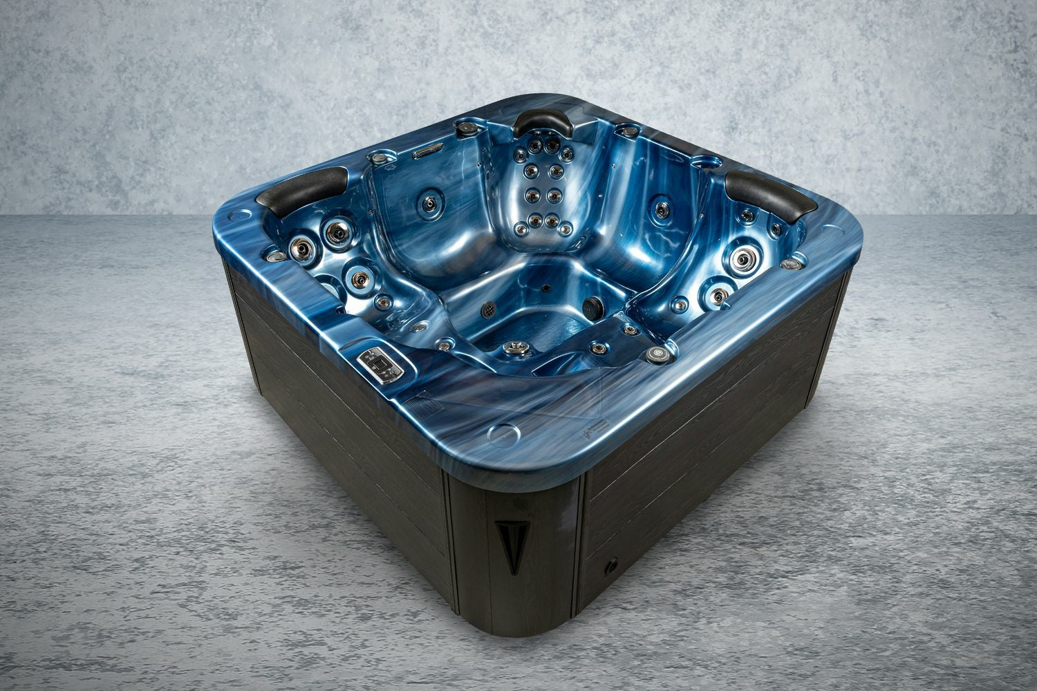 American Outdoor Whirlpool  Neptun blau / grau 215x215cm