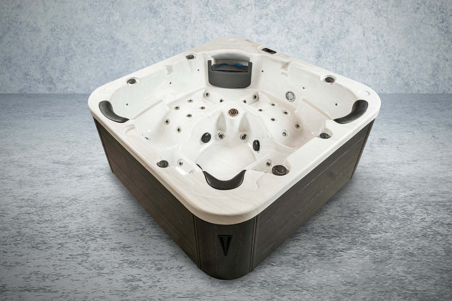American Outdoor-Whirlpool Torina Silber grau 215 x 215 cm (ohne Chlor)