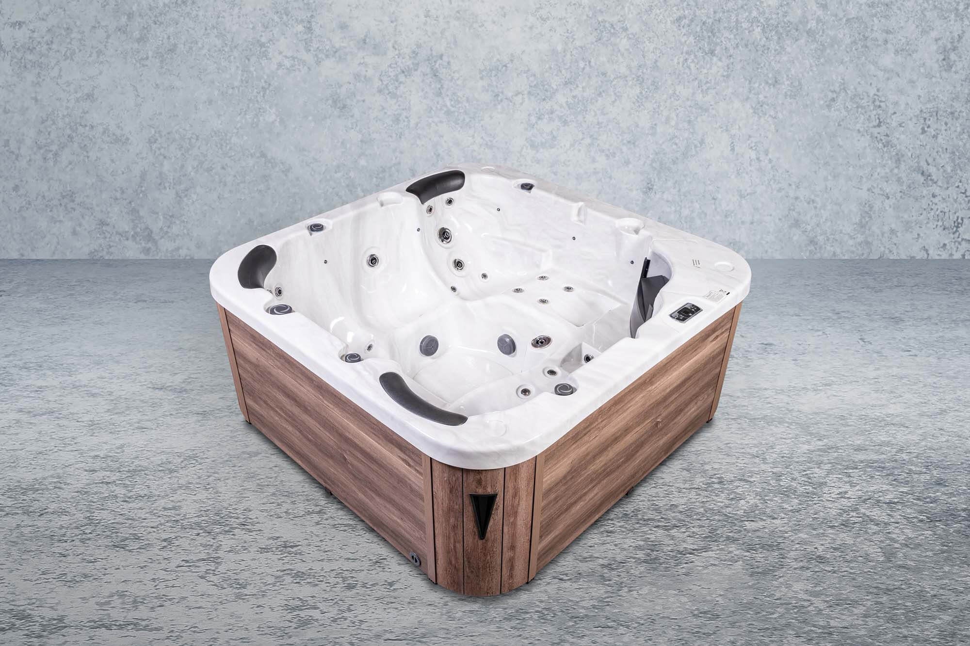 American Outdoor Whirlpool Neptun  Silber / Braun 215x215cm