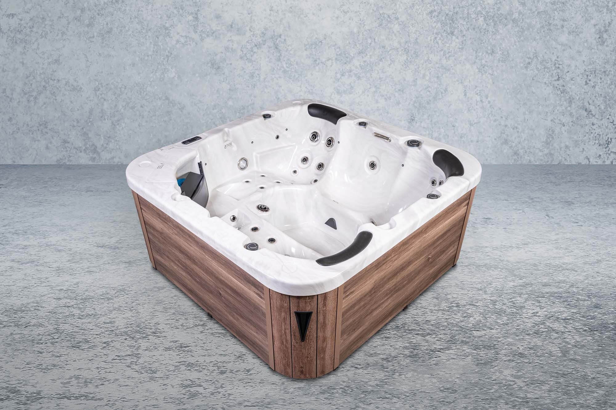 American Outdoor Whirlpool Neptun  Silber / Braun 215x215cm