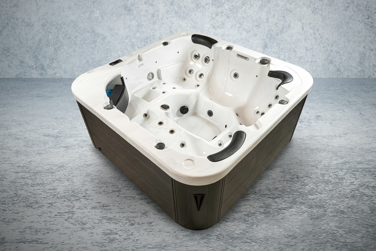 American Outdoor-Whirlpool Torina Silber grau 215 x 215 cm (ohne Chlor)