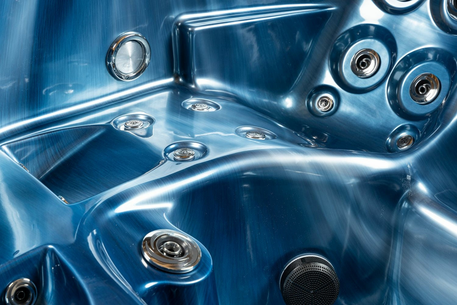 American Outdoor Whirlpool  Neptun blau / grau 215x215cm