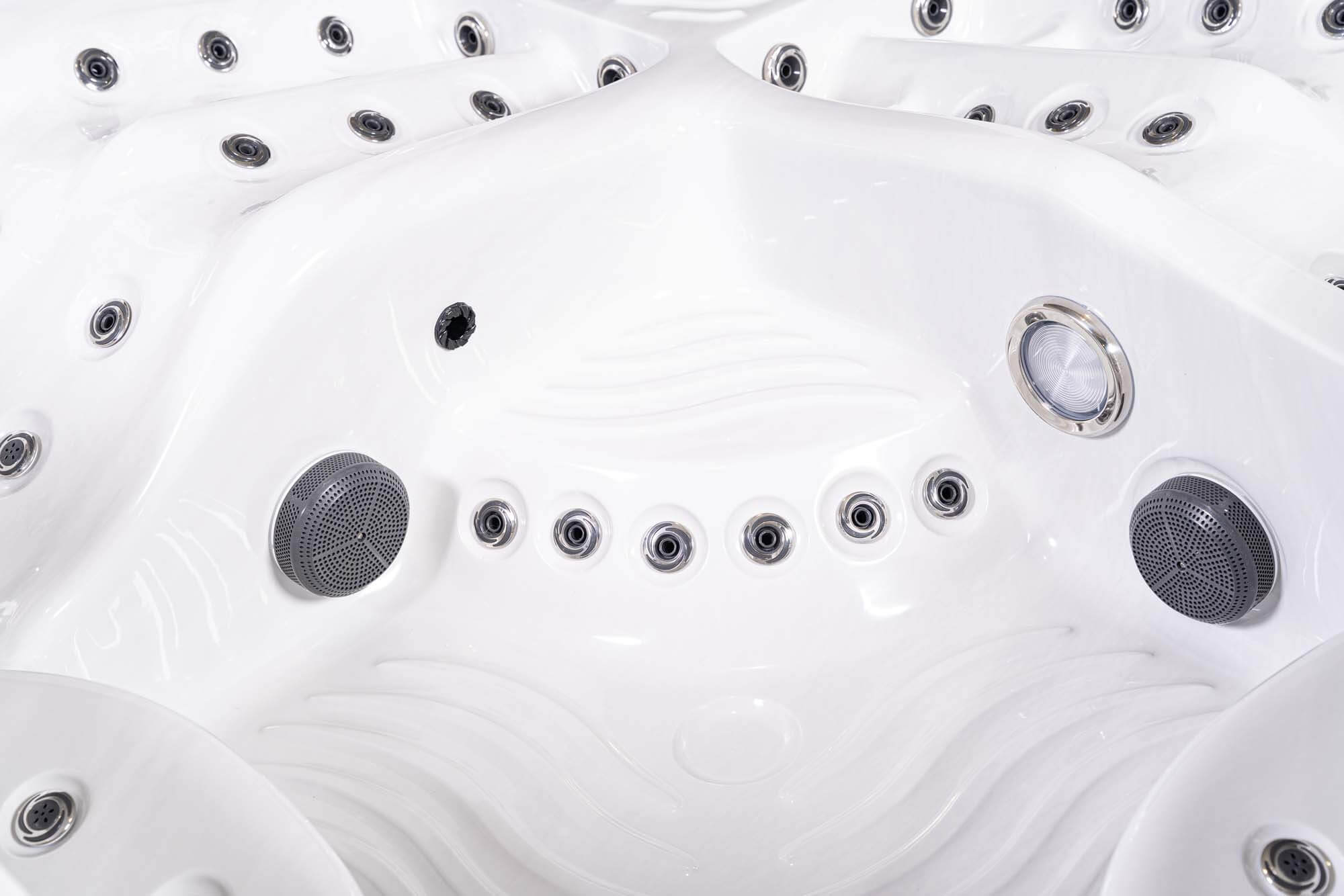 American Outdoor Whirlpool Imperial  Silver / Grey 220x 220 cm mit Chlor Basis