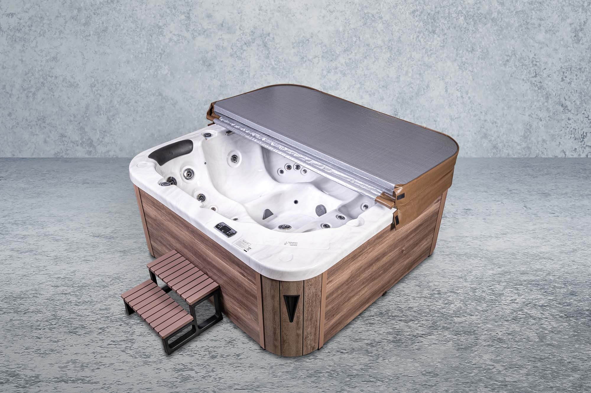 American Outdoor Whirlpool Neptun  Silber / Braun 215x215cm