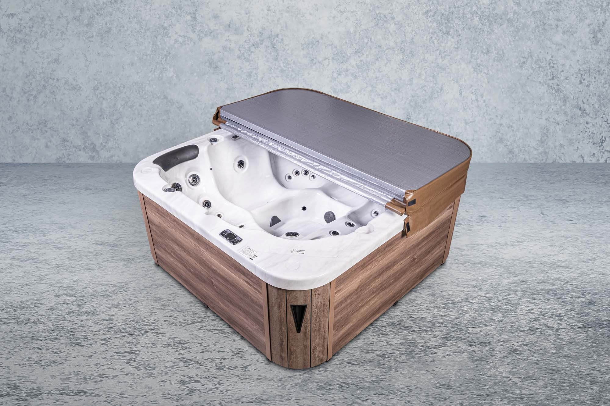 American Outdoor Whirlpool Neptun  Silber / Braun 215x215cm