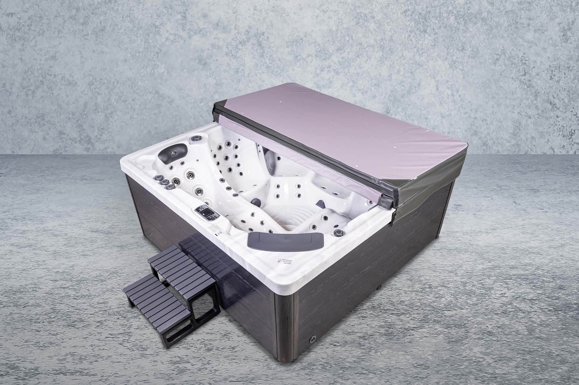 American Outdoor Whirlpool Imperial  Silver / Grey 220x 220 cm mit Chlor Basis
