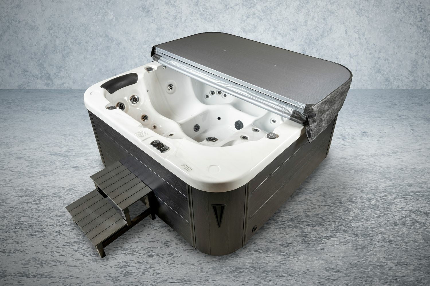 American Outdoor-Whirlpool Torina Silber grau 215 x 215 cm (ohne Chlor)