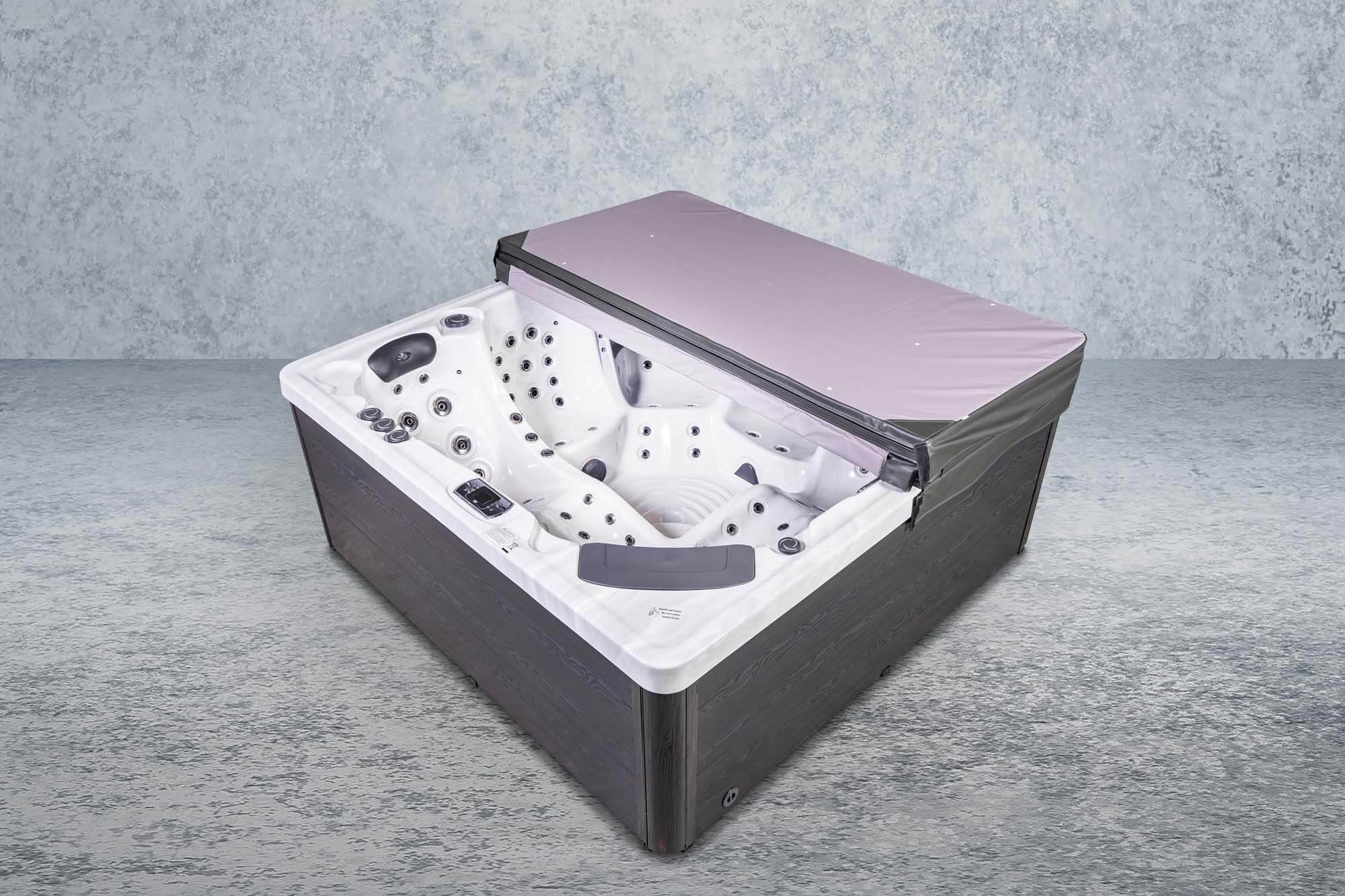 American Outdoor Whirlpool Imperial  Silver / Grey 220x 220 cm mit Chlor Basis