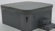 American Outdoor Whirlpool Neptun schwarz anthrazit 215 x 215 cm