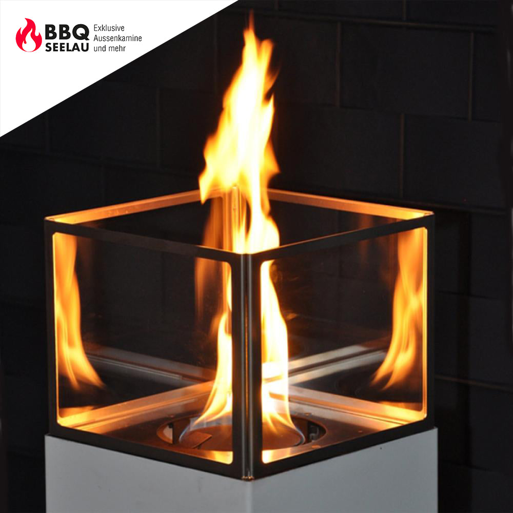 Edelstahl Gartenfackel Fuego Uno II - ohne Windschutz