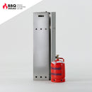 Edelstahl Gartenfackel Fuego Uno II - mit Windschutz