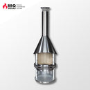 Cheminée Edelstahl Grillkamin NIRO