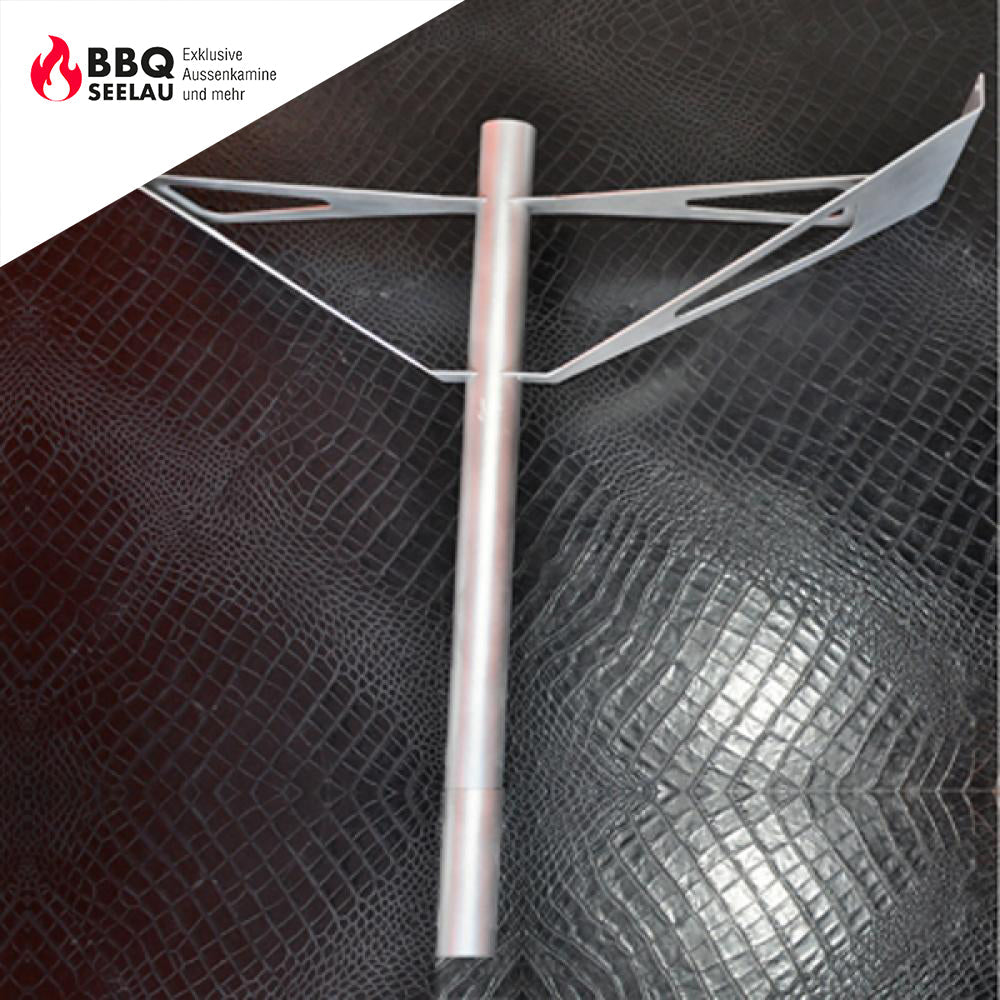 GrillTisch Schirmhalter mit Lochfliese - Nippon Rot