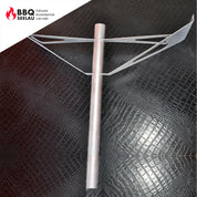 GrillTisch Schirmhalter mit Lochfliese - Nippon Rot