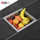 GrillTisch Edelstahl Obstschale / Pflanzschale