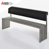 Polsterung für Edelstahl Sitzbank Magic, 188cm - Rückenlehne